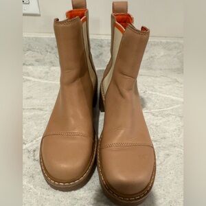 Sorel Chelsea tan Leather Women's Boots